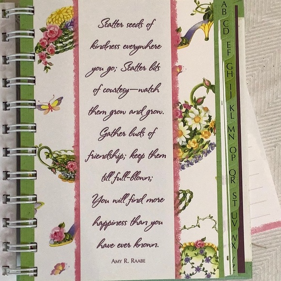 Sandy Lynam Clough Tea in the Garden Address Book. And magnetic notes - Picture 7 of 13